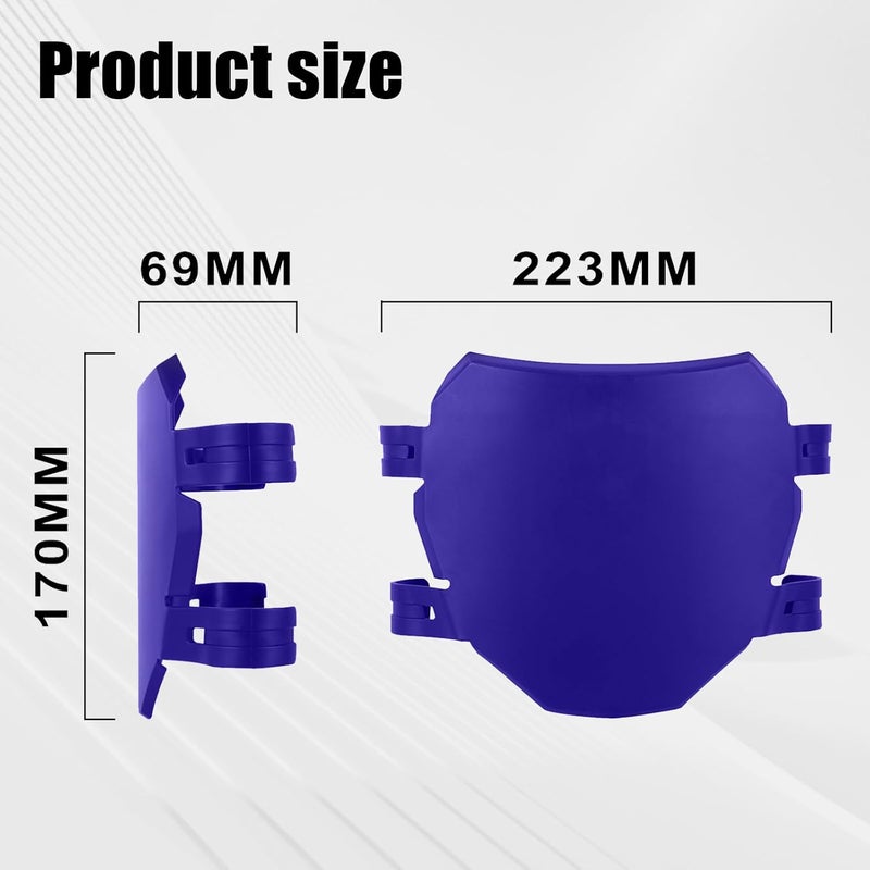 BAOUFF Front Number Plate for Ebike,8.78″*6.69″ Plate Replacement for Ridstar Q20/Tutti Soleil 01/Surron Light Bee/Talaria Sting MX3 MX4 MX5/E Ride Pro/Super 73/X160/X260-Purple - Image 4